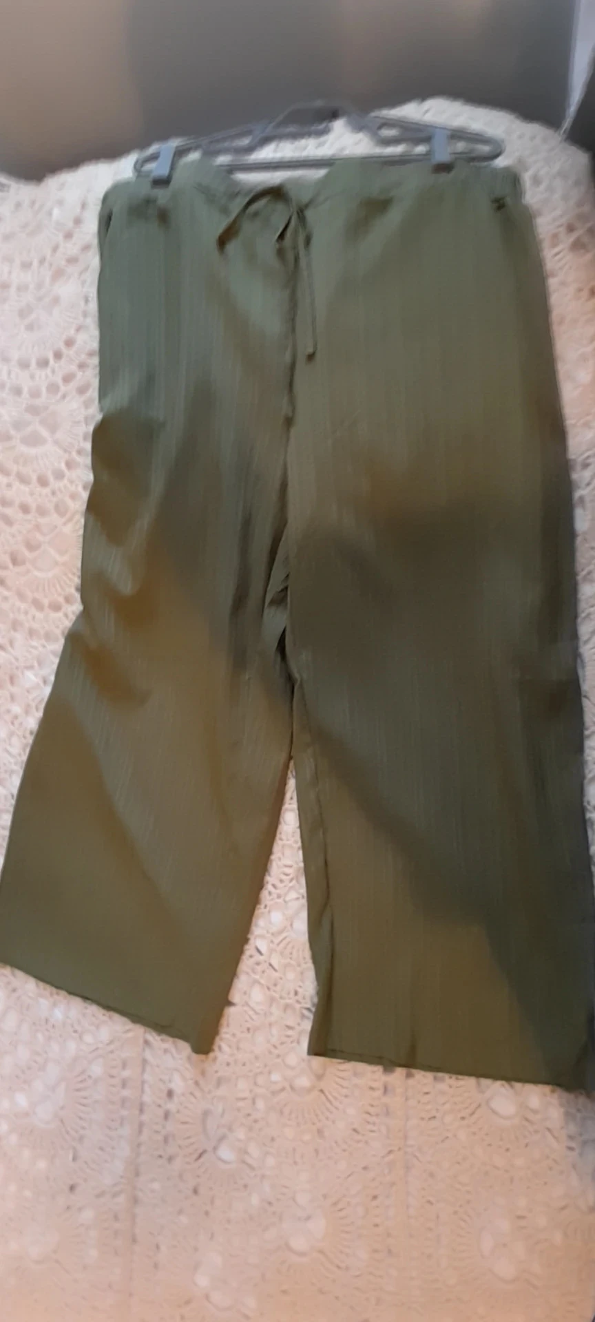 Pantalón de verano, amplio, estilo Bohème, talla 5XL Color Caqui – photo 5